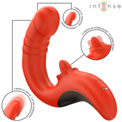 INTENSE - PAULINA VIBRADOR & ESTIMULADOR EN FORMA DE U ROJO