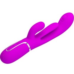 PRETTY LOVE - SHANIA TRIPLE VIBRADOR RABBIT MULTIFUNCIÃ“N ROSA