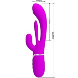 PRETTY LOVE - SHANIA TRIPLE VIBRADOR RABBIT MULTIFUNCIÃ“N ROSA