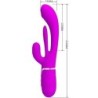 PRETTY LOVE - SHANIA TRIPLE VIBRADOR RABBIT MULTIFUNCIÃ“N ROSA