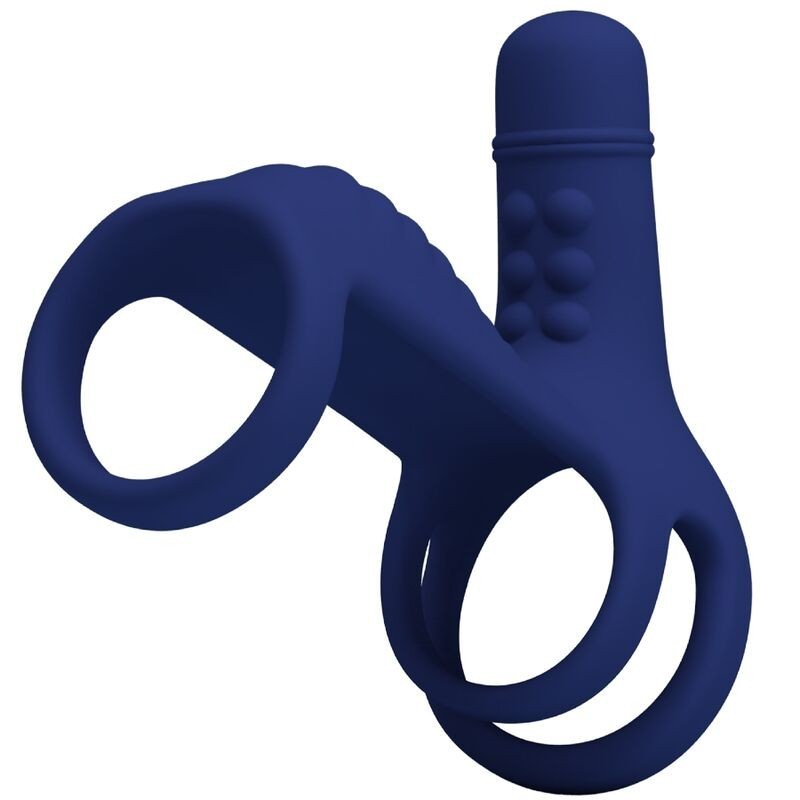 PRETTY LOVE - ELISH ANILLO VIBRADOR CON EXTENSIÃ“N AZUL