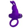 PRETTY LOVE - ANILLO VIBRADOR I CONEJO PARA PENE MORADO