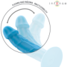 INTENSE - PHOEBE VIBRADOR REALÍSTICO 10 VIBRACIONES AZUL CONTROL REMOTO