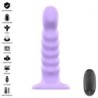 INTENSE - BRENDA VIBRADOR TALLA M DISEÑO EN ESPIRAL 10 VIBRACIONES MORADO CONTROL REMOTO