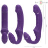 INTENSE - JILL VIBRADOR DOBLE 20 CM VIOLETA CONTROL REMOTO