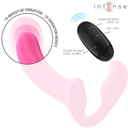 INTENSE - AMY VIBRADOR DOBLE 20 CM ROSA CONTROL REMOTO