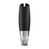 SATISFYER - POWER MASTURBATOR NEGRO Y PLATA