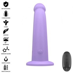 INTENSE - EDDIE VIBRADOR 17,5 CM 10 VIBRACIONES MORADO CONTROL REMOTO