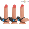 INTENSE - SAM ANILLO DOBLE VIBRADOR PENE 10 VIBRACIONES NEGRO