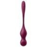 SATISFYER - LOVE BIRDS VARY BOLAS VIBRADORES APP GRATUITA ROJO VINO