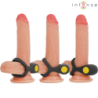 INTENSE - ALEX ANILLO DOBLE VIBRADOR PENE 10 VIBRACIONES NEGRO