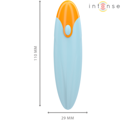 INTENSE - MIKE BALA VIBRADORA 10 VIBRACIONES AZUL CONTROL REMOTO