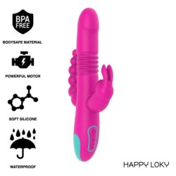 HAPPY LOKY - DONALD TRIPLE ESTIMULACIÓN: ANAL, PUNTO G & CLÍTORIS COMPATIBLE CON WATCHME WIRELESS TE