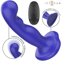 INTENSE - SHORTY VIBRADOR CON VENTOSA AZUL CONTROL REMOTO