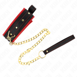 KINK - COLLAR CON CORREA DE TEJIDO LISO AJUSTABLE 33-48 CM X 5.7 CM